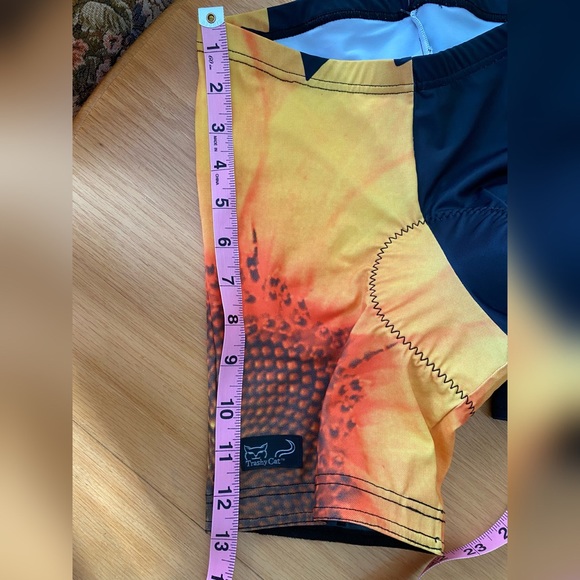 Cycling shorts with pad Sunflower pattern - Picture 5 of 12